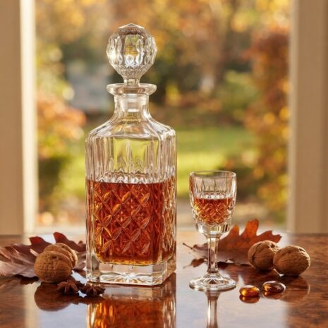 Set 6 Pahare Aperitiv cu Sticla Cristal Bohemia Angela