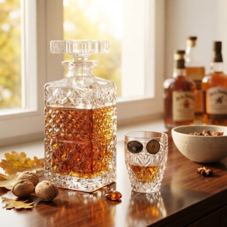 Set 6 Pahare Shot cu Decantor Cristal Bohemia Madison Set 6 Pahare Shot cu Decantor Cristal Bohemia Madison