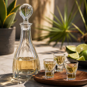 Set 6 Pahare Shot cu Sticla Cristal Bohemia Victoria