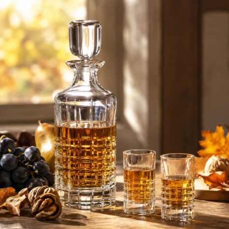 Set 6 Pahare Tuica cu Sticla Cristal Bohemia Ricky Set 6 Pahare Tuica cu Sticla Cristal Bohemia Ricky