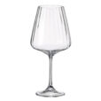 Set 6 Pahare de Vin Rosu Bohemia Corvus Optic 570 ml