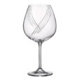 Set 6 Pahare de Vin Rosu Bohemia Colibri Optic 650 ml