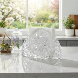 Suport Servetele din Cristal Bohemia 14 cm