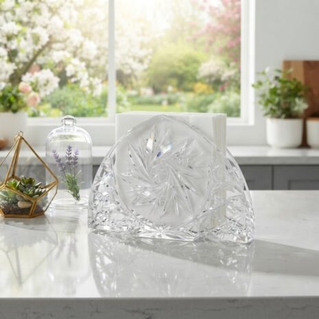 Suport Servetele din Cristal Bohemia 14 cm
