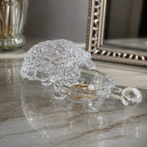 Caseta Bijuterii din Cristal Bohemia 12 cm