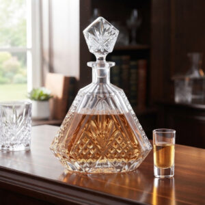 Set 12 Pahare Lichior cu Decantor din Cristal Bohemia Alexandra