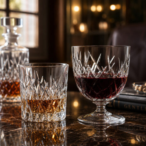 Set 12 Pahare Vin si Whisky Cristal Bohemia Wicker Set 12 Pahare Vin si Whisky Cristal Bohemia Wicker