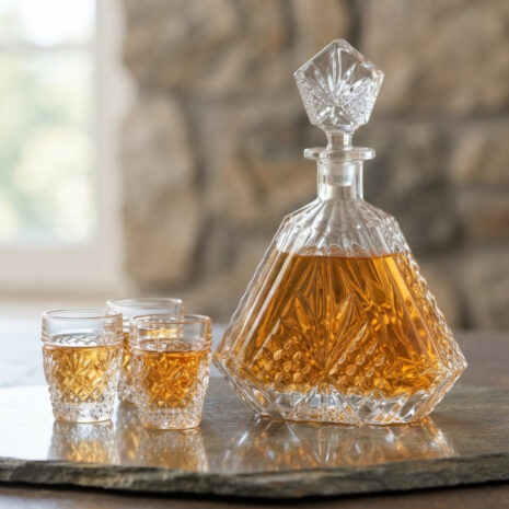 Set 12 Pahare Visinata cu Sticla din Cristal Bohemia Alexandra