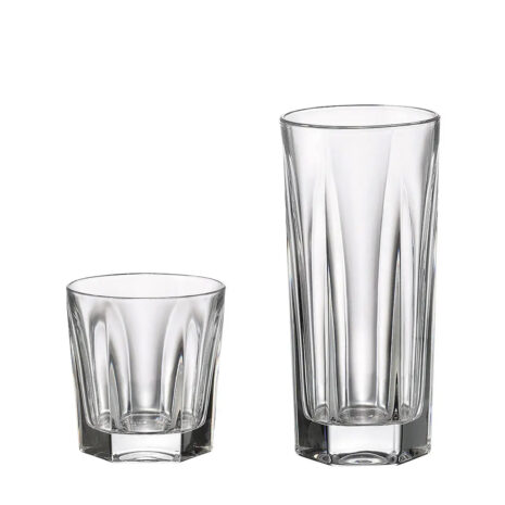 Set 12 Pahare Whisky si Apa din Cristal Bohemia Victoria Set 12 Pahare Whisky si Apa din Cristal Bohemia Victoria
