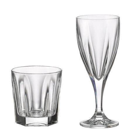 Set 12 Pahare Whisky si Vin Cristal Bohemia Victoria Set 12 Pahare Whisky si Vin Cristal Bohemia Victoria