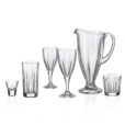 Set 30 Pahare Whisky Apa Vin si Shot cu Carafa Cristal Bohemia Victoria