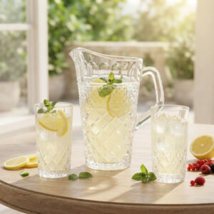Set 6 Pahare Limonada cu Carafa din Cristal Bohemia Madison