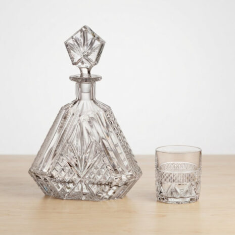 Set 6 Pahare Tuica cu Sticla Cristal Bohemia Alexandra Set 6 Pahare Tuica cu Sticla Cristal Bohemia Alexandra