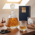 Set 6 Pahare de Whisky cu Sticla Cristal Bohemia Alexandra