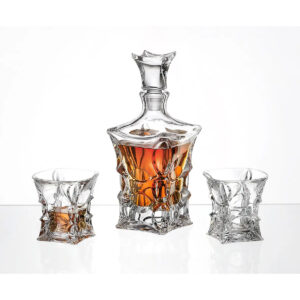 Set 6 Pahare de Whisky cu Decantor Cristal Bohemia X-Lady