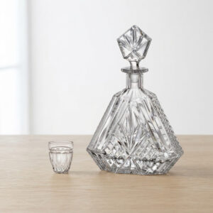 Set 6 Pahare de Tuica cu Decantor Cristal Bohemia Alexandra