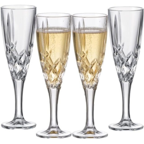 Set 4 Pahare Sampanie Cristal Bohemia Brixton 180 ml Set 4 Pahare Sampanie Cristal Bohemia Brixton 180 ml