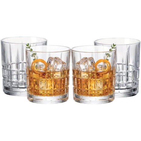 Set 4 Pahare Whisky Cristal Bohemia Dover 320 ml